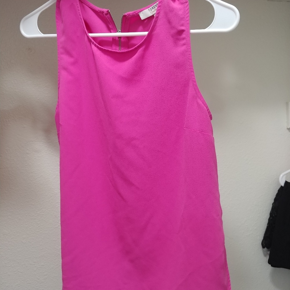 Forever 21 Dressy Pink Shirt